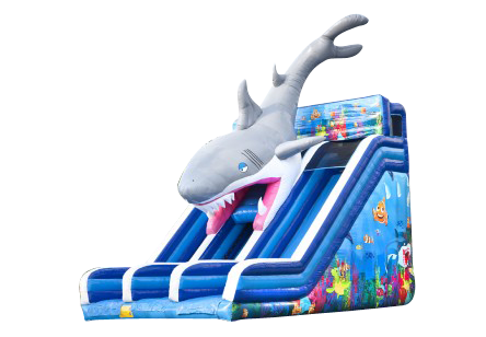 Toboggan double Requin gonflable