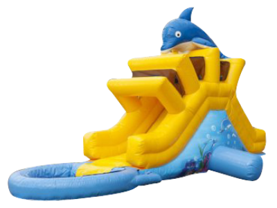 Toboggan Gonflable "AQUA DAUPHIN"