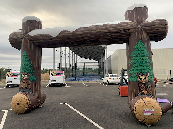 Déco gonflable de votre village de noël et fêtes de fin d'année