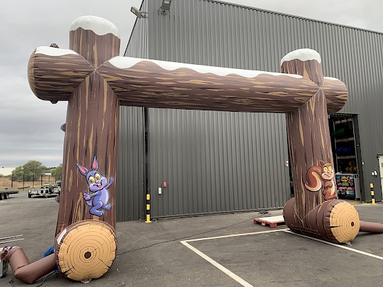 Déco gonflable pour village de noël et fêtes de fin d'année 6.0x3.0mHx0.70mD