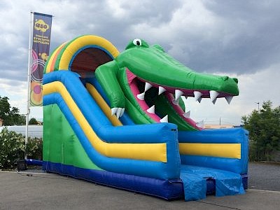 Toboggan gonflable KROKO