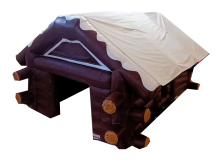Chalet d'hiver gonflable pour fêtes de noël