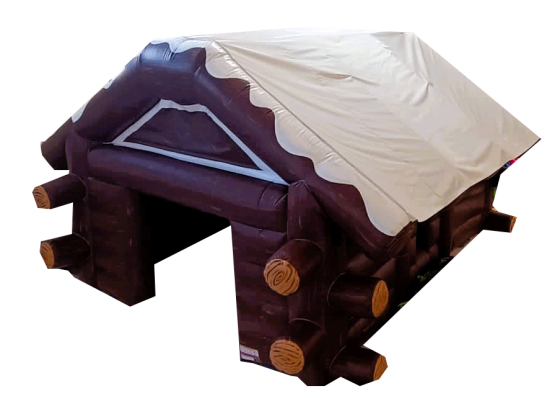 Chalet d'hiver gonflable pour fêtes de noël
