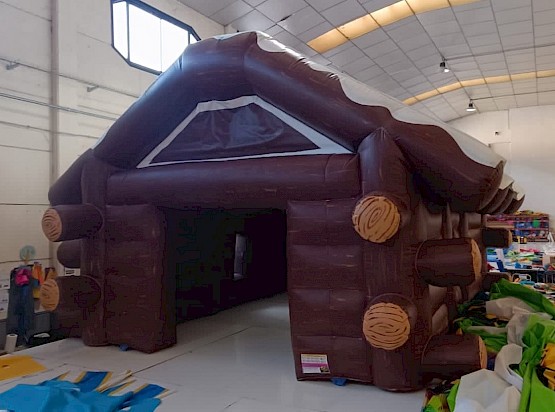 Chalet d'hiver gonflable pour marchés de noël