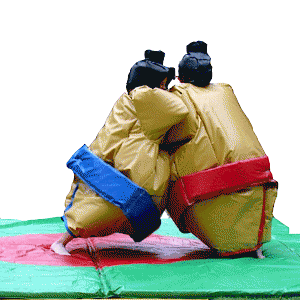 Costume de combat de sumos jumeaux pour adulte en mousse - neuf