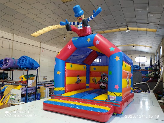 Château 4mx5m Clown gonflable neuf