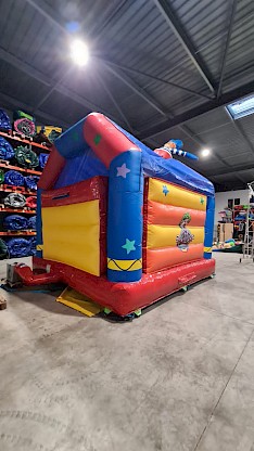 Château 4x5 Clown gonflable vue arrière