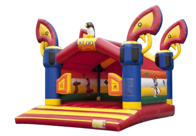 Vendu neuf, qualité pro ! Château 6x5 Saloon cowboy  sur mesure Château 4x5 gonflable asg34