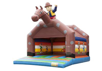 Château 6x5 Cheval cowboy  sur mesure Château 4x5 gonflable asg34