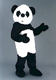 Mascotte de panda en peluche