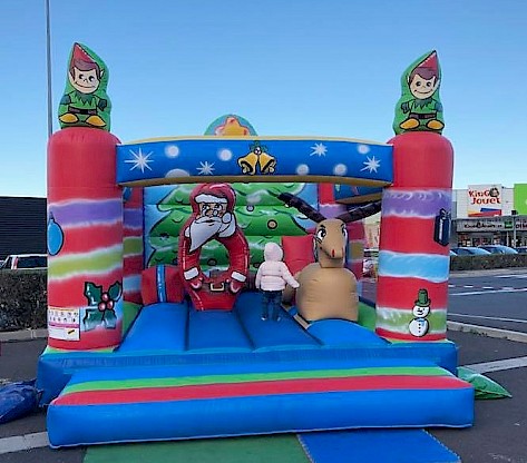 Château Gonflable de Noël, extérieur ou intérieur - Qualité PRO !