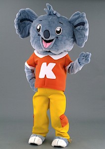 Mascotte de koala en peluche