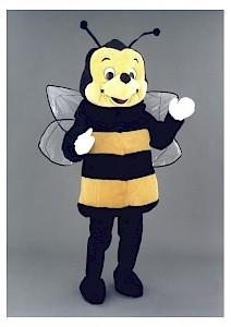 Mascotte d'abeille en peluche