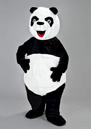 Mascotte de panda sympa en peluche