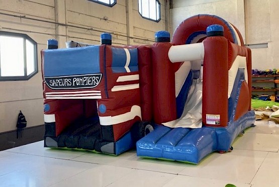 Multi Playground Pompiers gonflable asg34