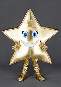 Mascotte d'étoile dorée