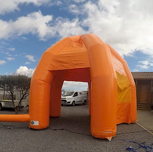Structure Gonflable DÔME Brumisateur Orange