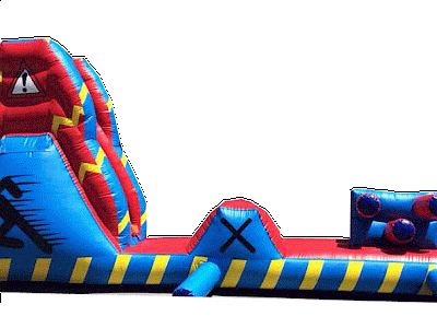 Parcours Gonflable Ventilé AQUA "WARRIOR" 10M
