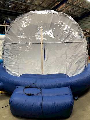 Boule de neige gonflable géante sol gonflable - Arrière