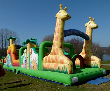 Parcours Gonflables obstacles JUNGLE