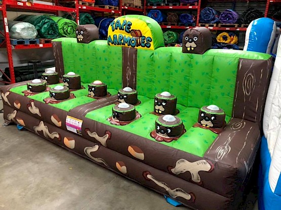 Vente neuf. Table de jeu pour "tape marmottes" pour vos kermesses !