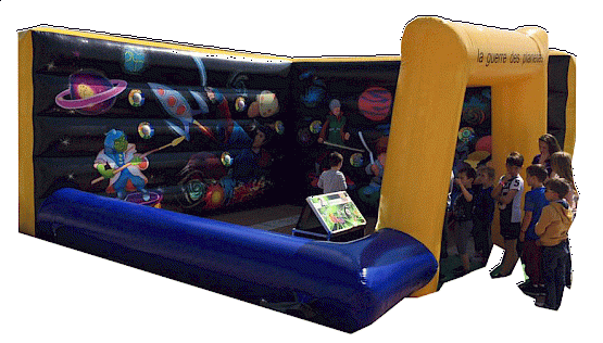 Votre attraction gonflable : mur interactif IPS (interactif play system)