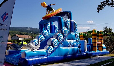 Parcours Gonflable SURF 14m