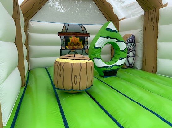 Décor intérieur 3d de l'aire de jeu gonflable "Hiver"