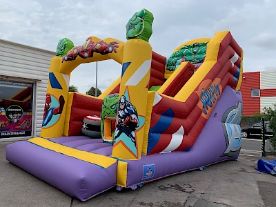 Toboggan Gonflable SUPER-HÉROS - 4200€ht