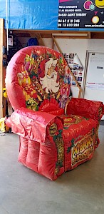 Fauteuil PERE NOEL GONFLABLE