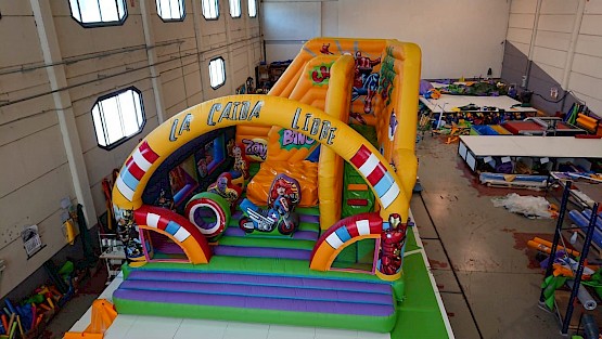 aire de jeux gonflable caida libre vacios heros Gonflables asg34 vente fabrication location - Animations gonflables ASG34