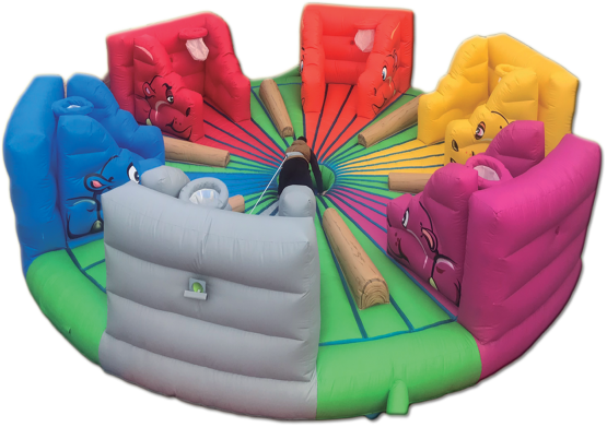 Votre jeu géant hippo gloutons gonflable de chez ASG34