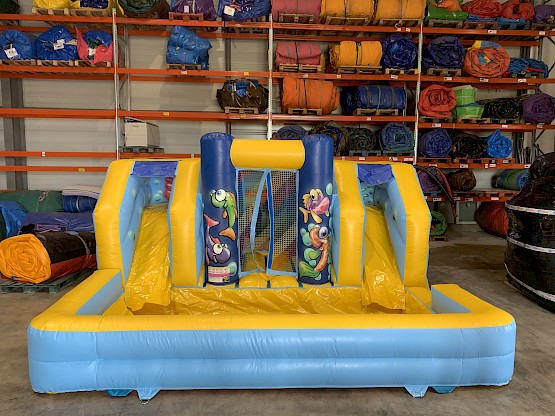 Acheter votre toboggan gonflable Aquazone avec bassin de réception