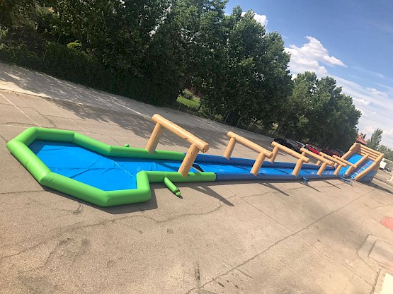 Jeu Ventriglisse gonflable plus toboggan de rue modèle "superglisse street" ASG34