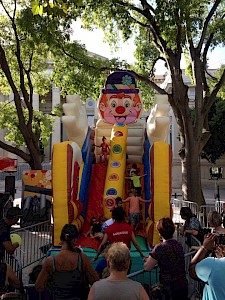 Toboggan Gonflable CLOWN/NOEL