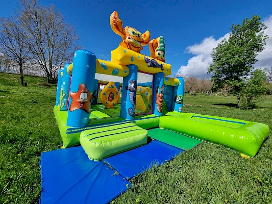 AquaSplash  aire de jeu gonflable ventilée