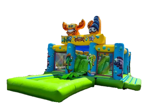 Aire de jeux gonflable, ventilé