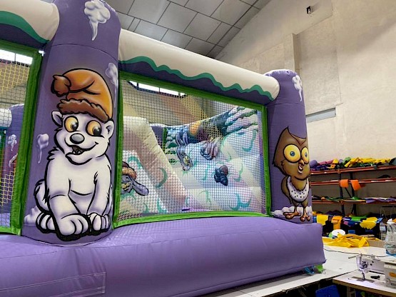 Multiplay de noël Mauve Gonflable décor peint à la main