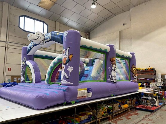 Grand Multiplay de noël Mauve Gonflable