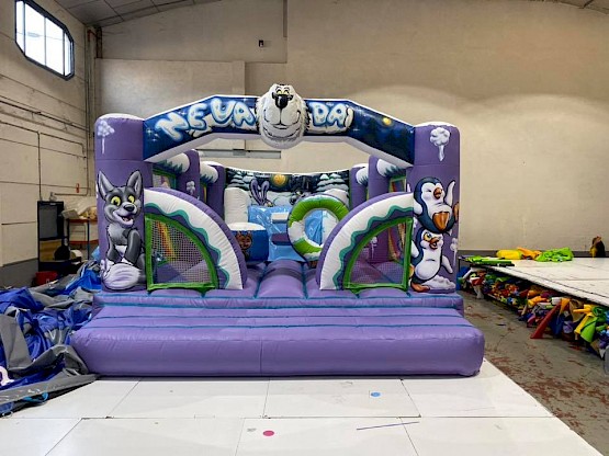 Multiplay d'hiver Mauve Gonflable - Vue avant