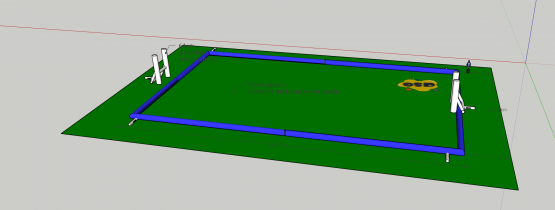 Plan 3D et couleurs - Terrain de FOOT Gonflable sur Mesure