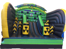 Toboggan décor centrale nucléaire gonflable - Achat ou Location avec option d'achat