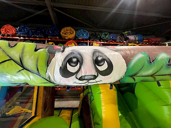 Panda - Thème des animaux de la jungle, décor peint à la main