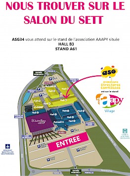 ASG sur le stand du SETT  hall B3 stand A61