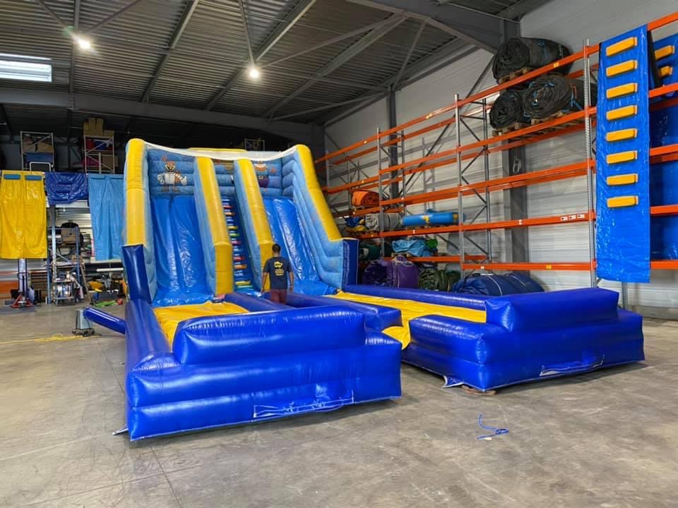 Occasion Toboggan Gonflable DOUBLE Descente Aqualudique