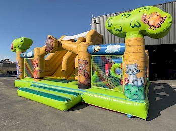 Décor animaux de la forêt - Aire de jeu gonflable "COMBINADO grande"