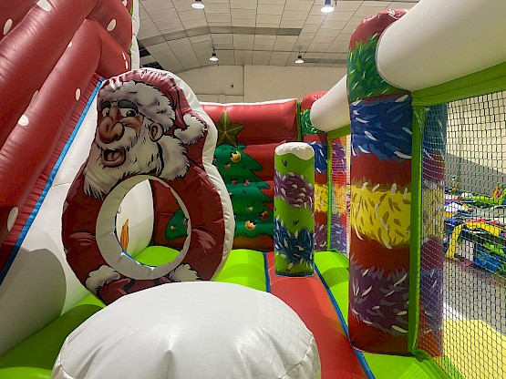 Déco, 3D de Père Noël, dans votre combo gonflable
