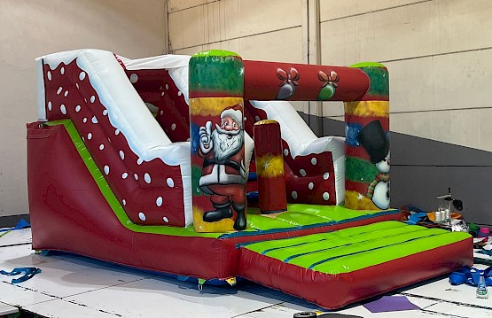 Toboggan Gonflable de noël petit prix - Vue globale