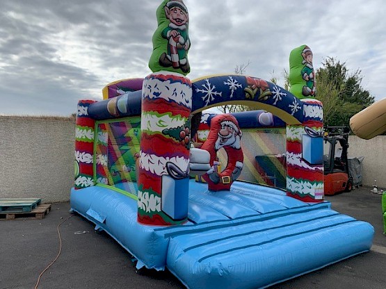 Château Gonflable de Noël - Pour événements commerciaux