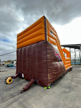 Vue arrière du toboggan, avec sa ventilation